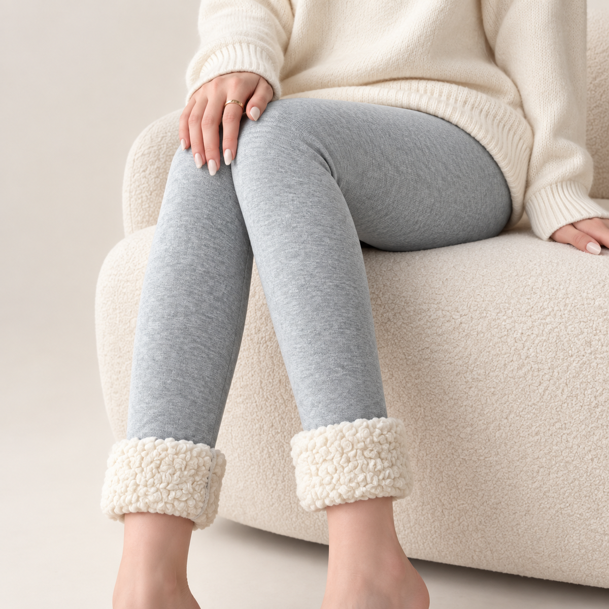Icesilk Women's High-Waist Fleece-Lined Leggings