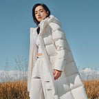 An Icesilk Find:       Premium Women's Long Thick Puffer Jacket