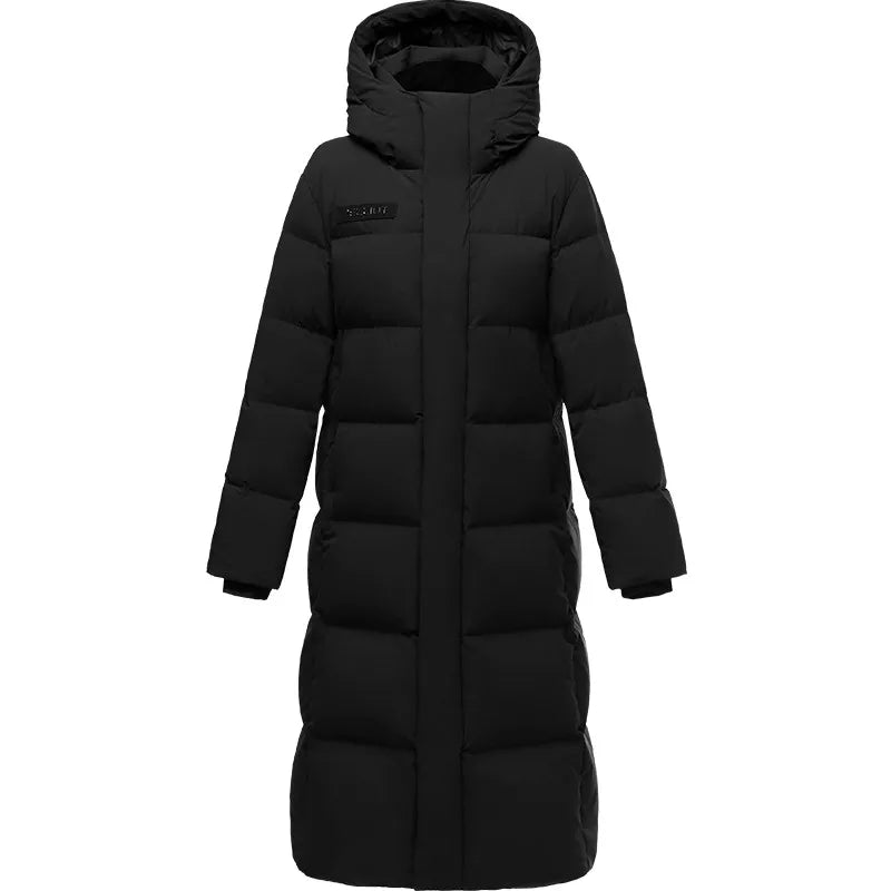 An Icesilk Find:       Premium Women's Long Thick Puffer Jacket