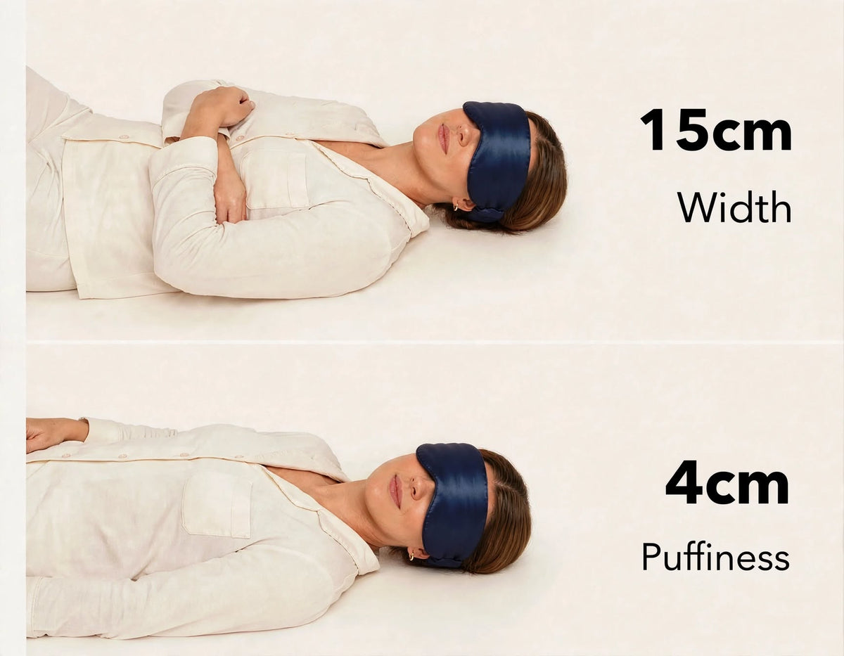 Icesilk 100% Mulberry Silk Sleep Mask Large Eye Cover