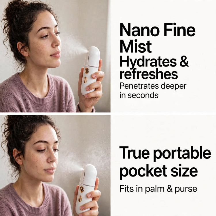 PORTABLE face steamer mist-spray