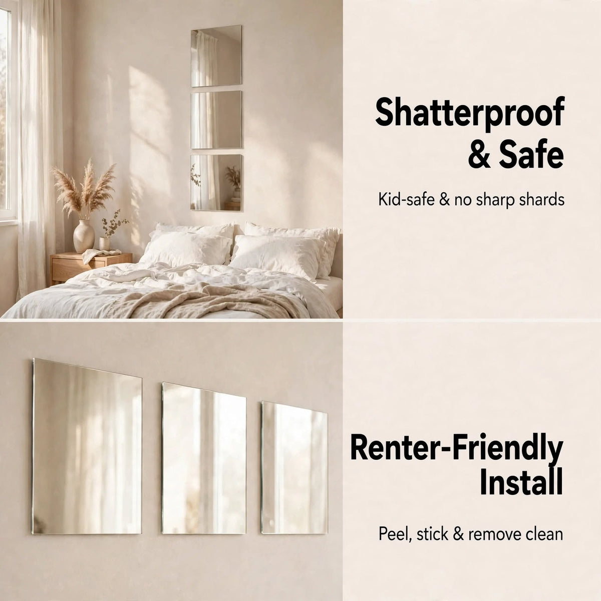Acrylic Mirror Sticker Self-adhesive Household Soft Mirror