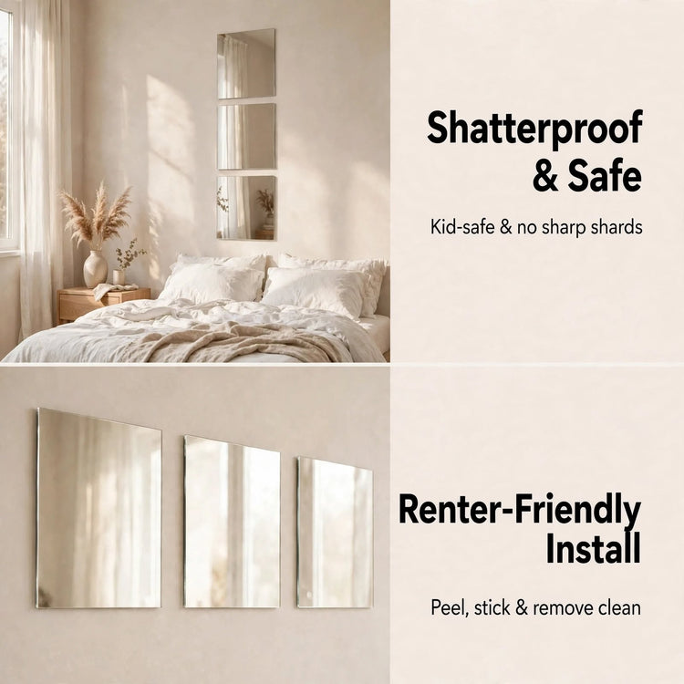 Acrylic Mirror Sticker Self-adhesive Household Soft Mirror