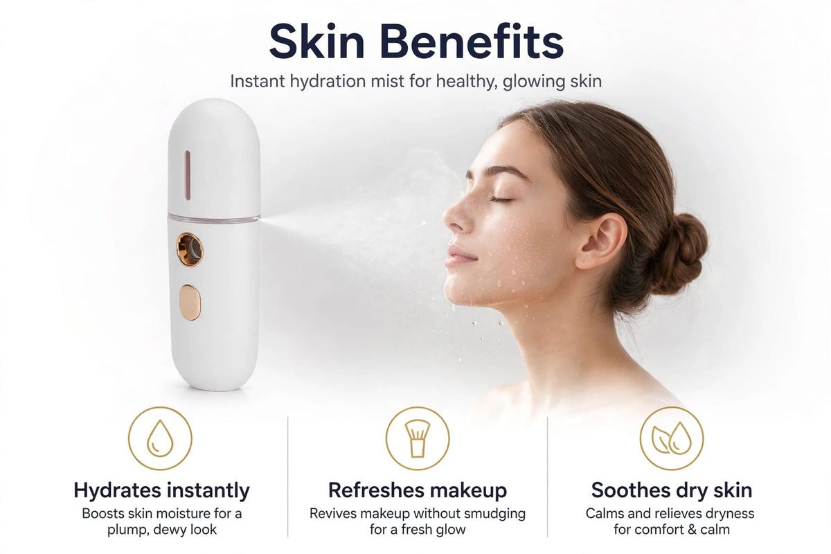 PORTABLE face steamer mist-spray